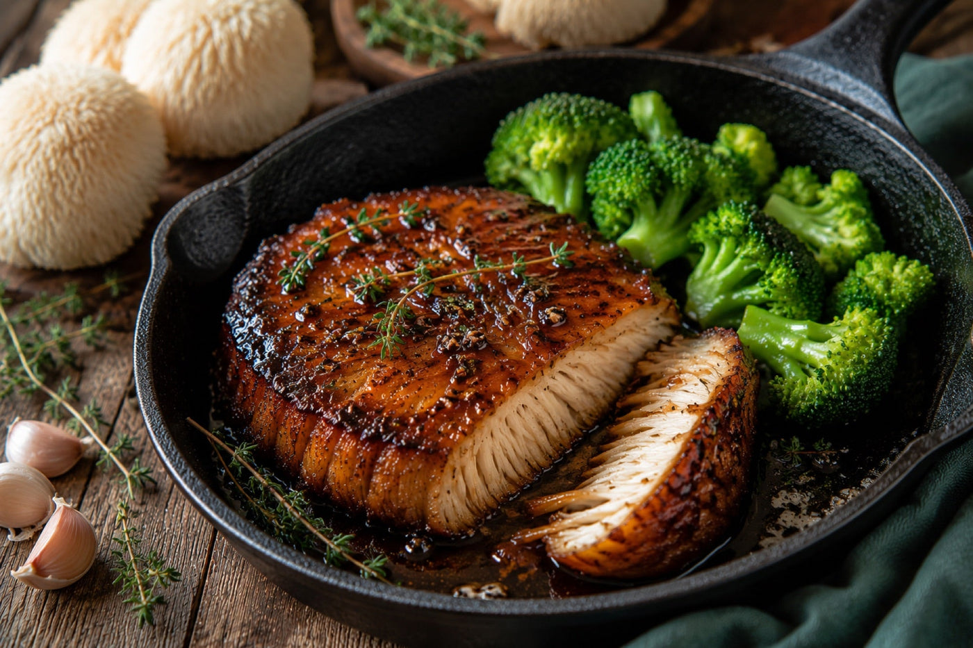 Pan-Seared Lion's Mane Steaks