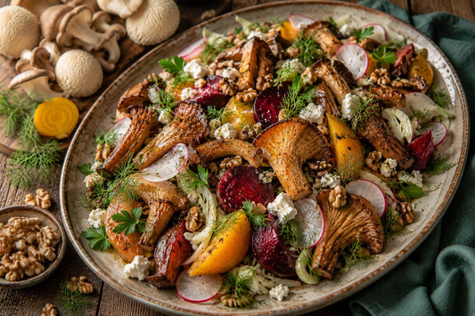 Roasted Mushroom, Beet & Fennel Salad