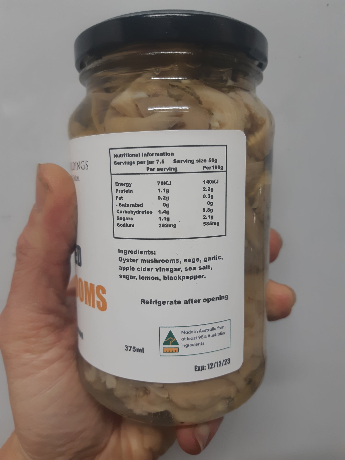 Pickled Oyster Mushrooms